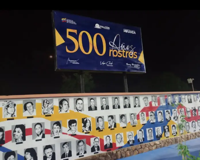 En la avenida Manaure de Coro, a la altura del batallón Girardot, entregaron el mural de la corianidad 