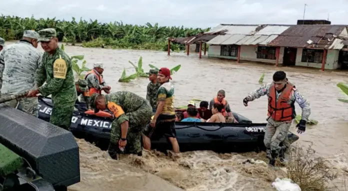 Un contingente de alrededor de 24,000 efectivos del Ejército, Fuerza Aérea y Guardia Nacional de México para abordar los impactos de la tormenta Nadine.