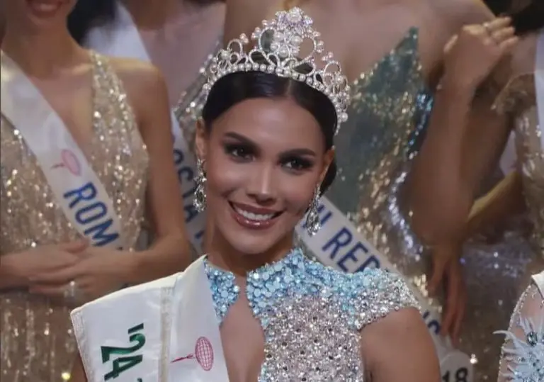 Sakra Guerrero se alzó como la tercera finalista en el Miss International 2024 (VIDEO)