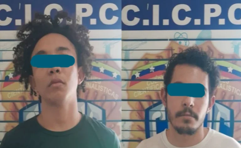 Detenidos por sextorsión, los agarró el CICPC