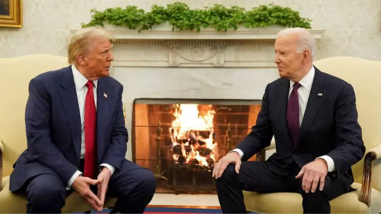 Donald Trump y Joe Biden se reúnen en la Casa Blanca (VIDEO)