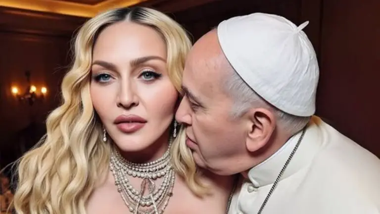 Madonna desata polémica por publicar fotos con el papa Francisco hechas con IA