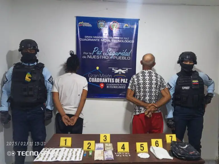 Polifalcón detuvo a dos microdistribuidores de droga en Coro