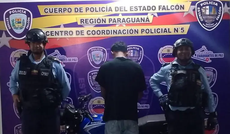 Detenido carpintero por resistencia a la autoridad en Punta Cardón