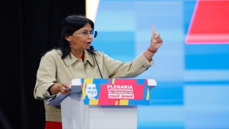 Delcy Rodríguez: Venezuela está sufriendo por las acciones financiadas por la Usaid