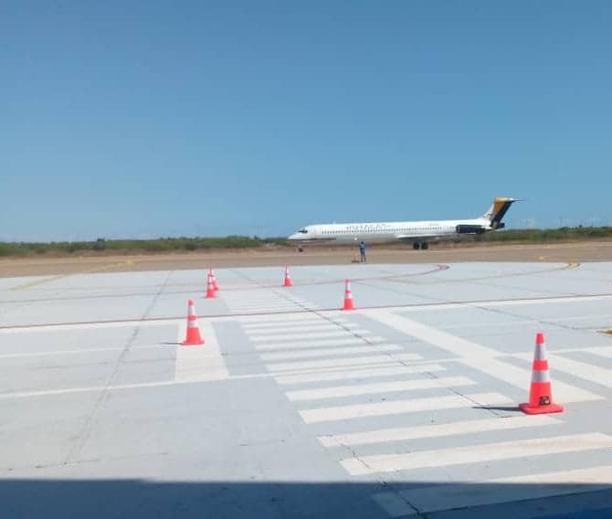 Aerolínea hace prueba de vuelo en Aeropuerto de Coro