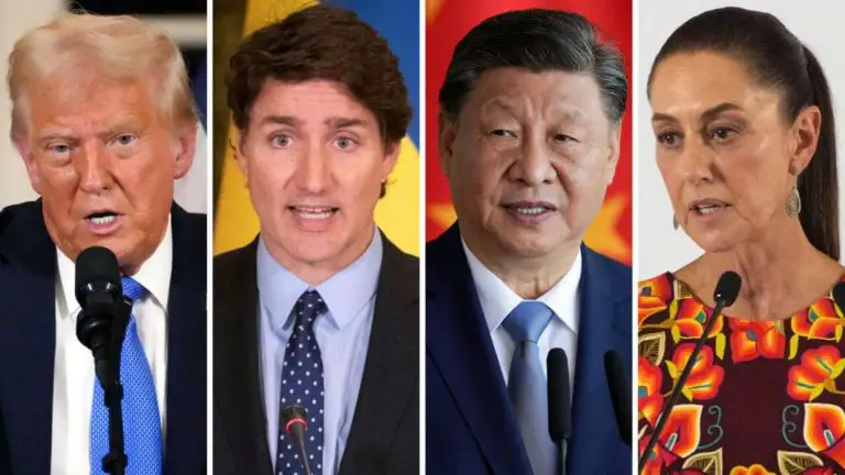 Canadá y China responden con aranceles a EE.UU. y México promete represalias