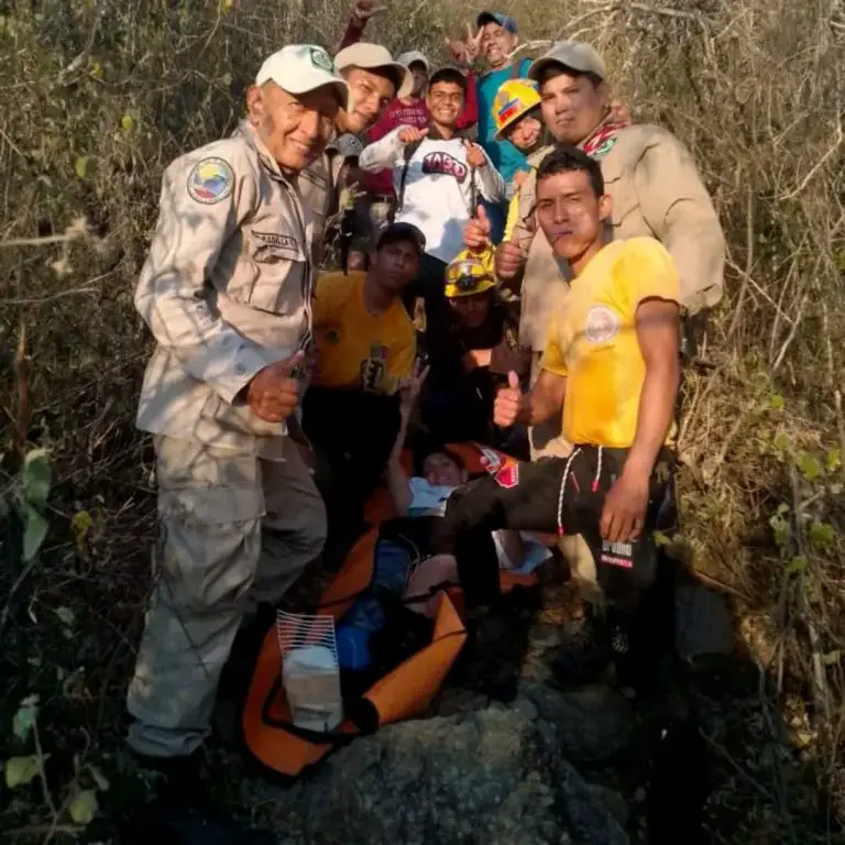 Rescatada médico que se lesionó cuando retornaba de una excursión en el Cerro Santa Ana