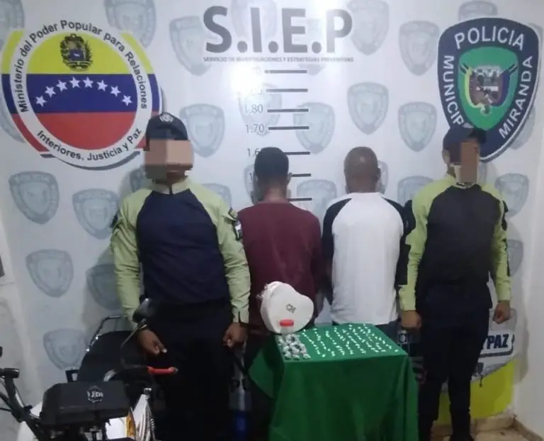 Los agarraron vendiendo droga en Las Panelas de Coro
