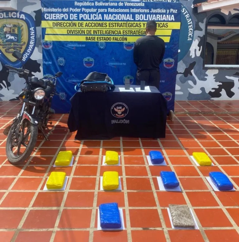 Droga en Tucacas | Detenido sujeto con 10 panelas