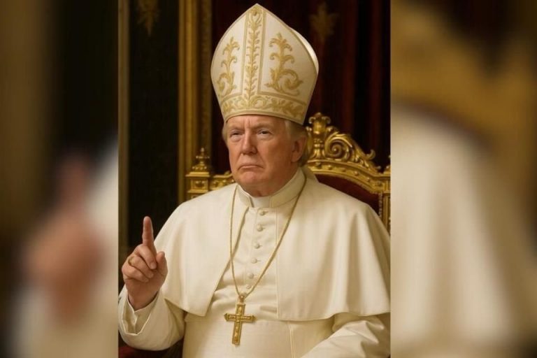 Imagen de Trump vestido de Papa desata polémica