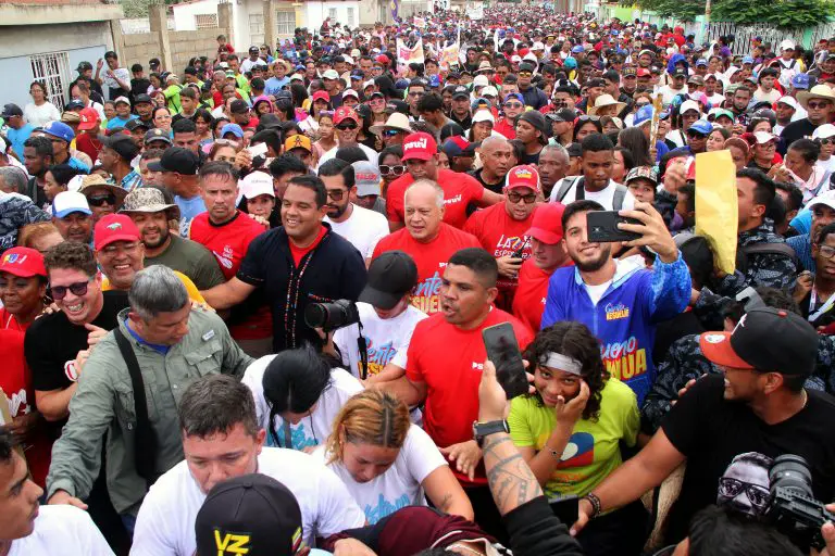 El GPPSB en Falcón cerró la campaña electoral con caminata y concentración en el sector San José de Coro junto a Diosdado Cabello.