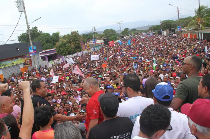 El GPPSB en Falcón cerró la campaña electoral con caminata y concentración en el sector San José de Coro junto a Diosdado Cabello.