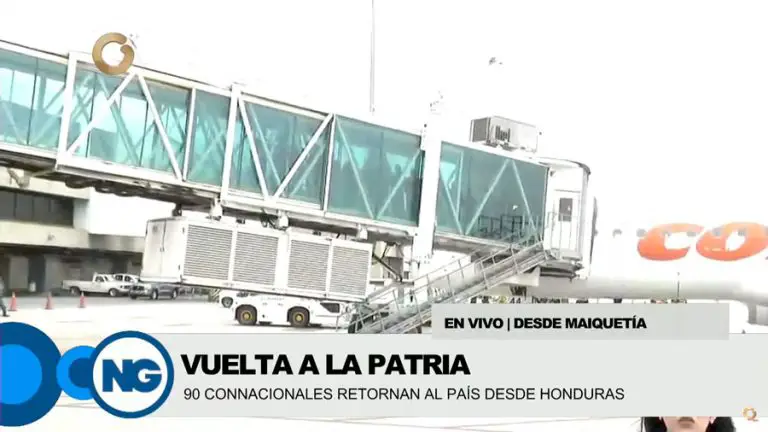 Llegan al país 90 migrantes venezolanos desde Honduras