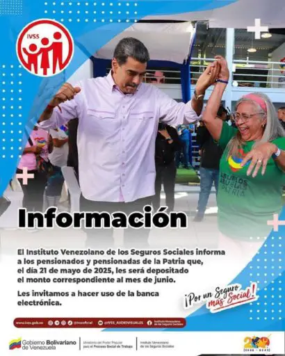 IVSS pensión mayo 2025: El nuevo pago que llegó