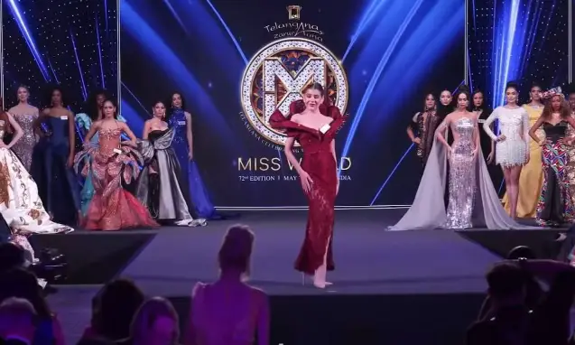 Valeria Cannavó clasificó en el reto «Top Model» del Miss Mundo 2025