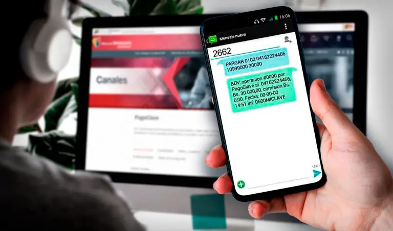 Así puedes hacer pago móvil del BDV por mensaje de texto