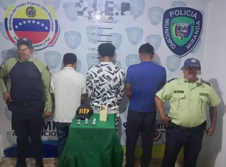 Por posesión de droga los detuvieron en Coro