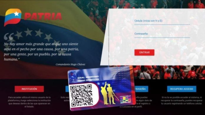 Anuncian entrega de Bono Único Familiar en sistema Patria