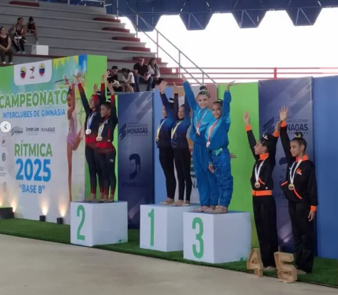 Falcón inició con buen pie el Campeonato Nacional de Gimnasia Rítmica Base que se celebra en Maturín, estado Monagas del 26 al 29 de junio.