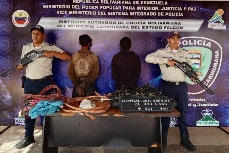 Por hurto de material estratégico presos «Niño Rata» y «Tarzán»