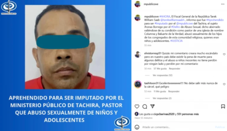 Acusan a pastor por abuso sexual contra hijos de los congregados