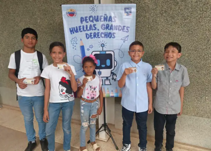 La jornada de cedulación infantil "Pequeñas Huellas, Grandes Derechos" ha sido un rotundo éxito en el estado Falcón.