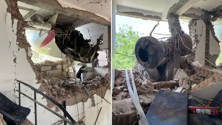 Tragedia aérea en India | Avión cayó sobre residencia estudiantil