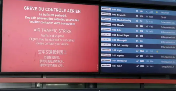 Autoridades francesas han solicitado la cancelación de cientos de vuelos el 4 de julio de 2025, debido a una huelga de controladores aéreos.