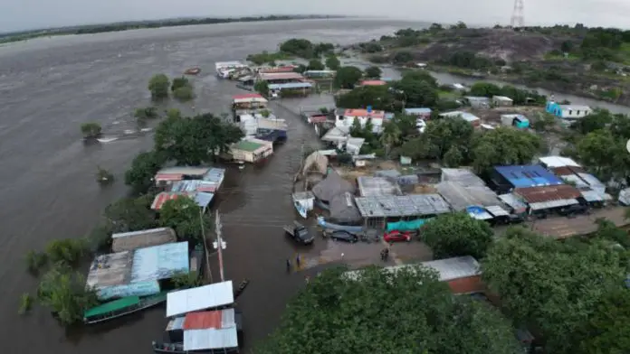Más de 200 familias fueron evacuadas por crecida del río Orinoco
