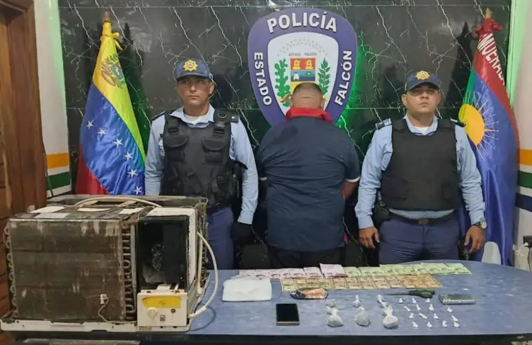 Aprehendido micro distribuidor de droga en Mene Mauroa