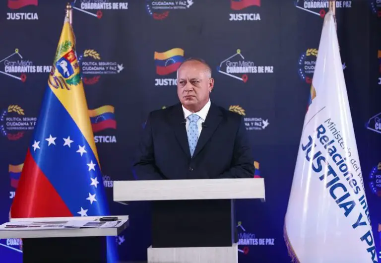Diosdado Cabello: el Cartel de los Soles es un invento de Estados Unidos