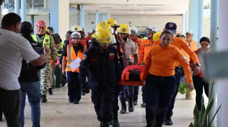 Simulacro Nacional ante Desastres contó con 11.767 funcionarios +VIDEO