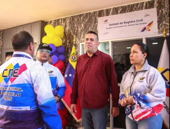El Gobierno de Falcón en articulación con el CNE inauguró la Unidad de Registro Civil en el hospital Universitario de Coro.