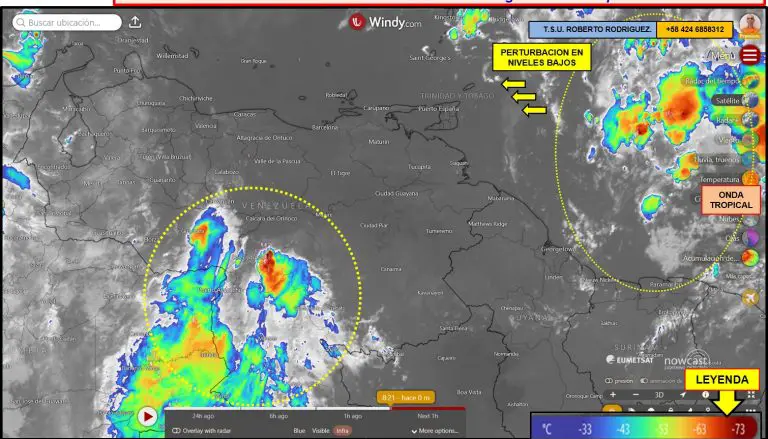 Atentos | Se esperan lluvias en Falcón en la tarde y noche