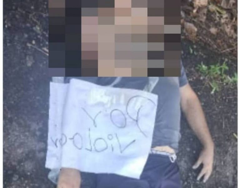 CICPC halla cuerpo de hombre asesinado con este mensaje: «por violador»