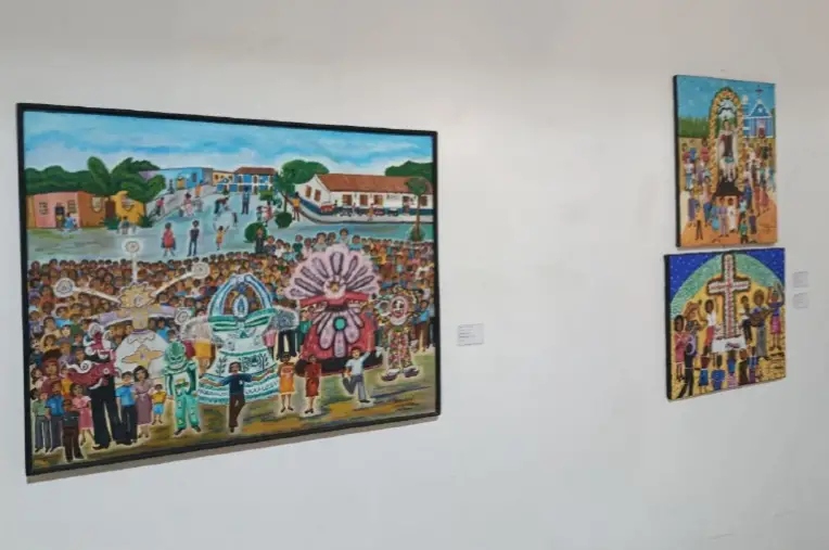 La artista popular, Miriam Mejía, inauguró este martes la exposición "Devoción y Tradiciones" en el marco del 49 aniversario del Incudef.