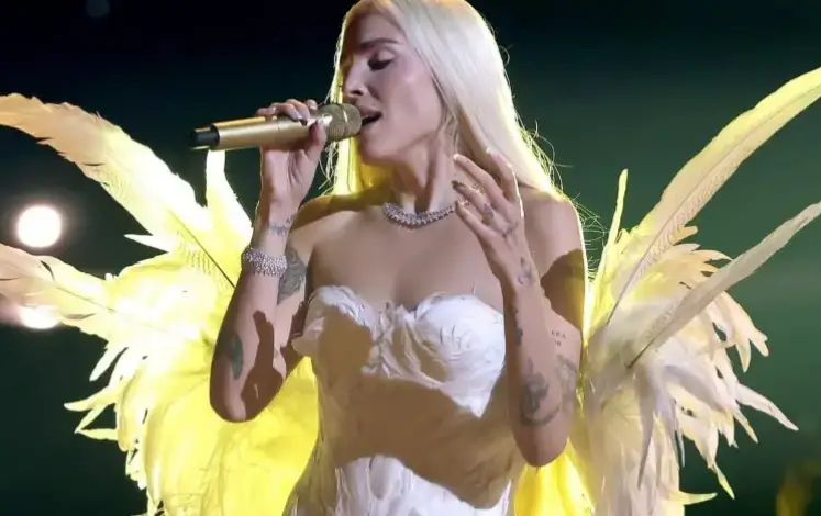 En la edición 26 de los Latin Grammy, celebrada en Las Vegas, la artista venezolana Elena Rose protagonizó uno gran momento de la noche.