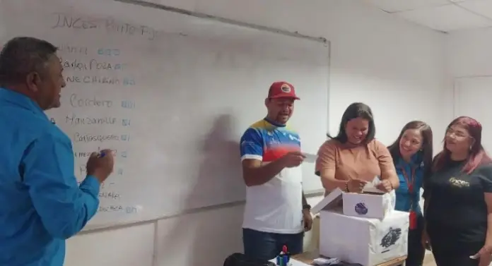 84 trabajadores Inces de Falcón participaron en la elección de los delegados para el próximo Congreso Nacional Constituyente Obrero.