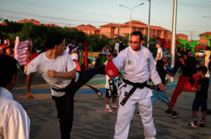 Este lunes la juventud comunera y mirandina participó en la gran toma deportiva promovida por el Movimiento por la Paz y la Vida.