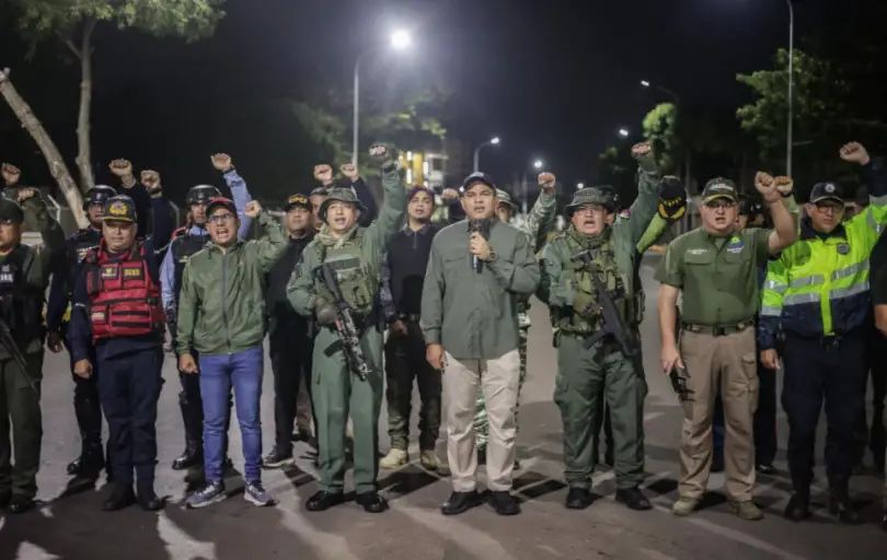 En fusión popular, militar, policial, Falcón alza su voz para rechazar las pretensiones imperialistas que buscan atentar contra la soberanía.