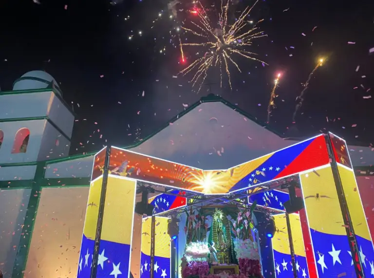 La Virgen de la Guadalupe bajó para empezar su peregrinar