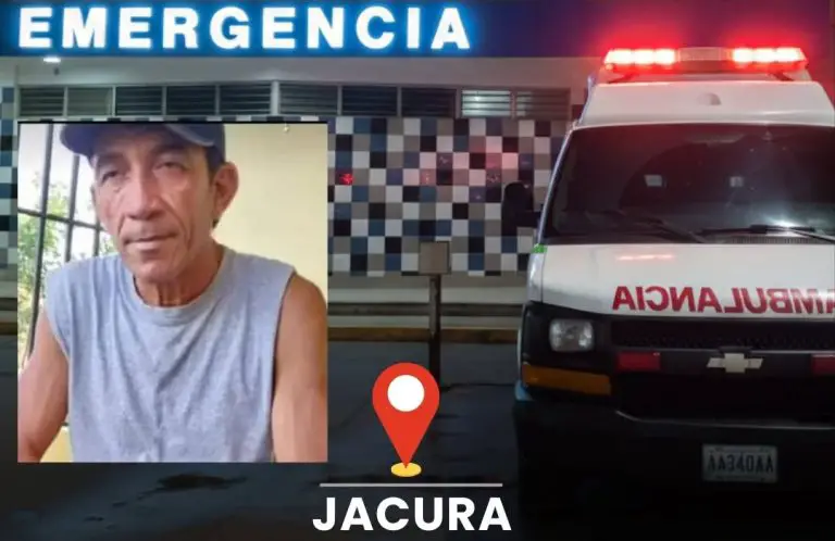 Falleció motorizado en Jacura tras colisión con vehículo
