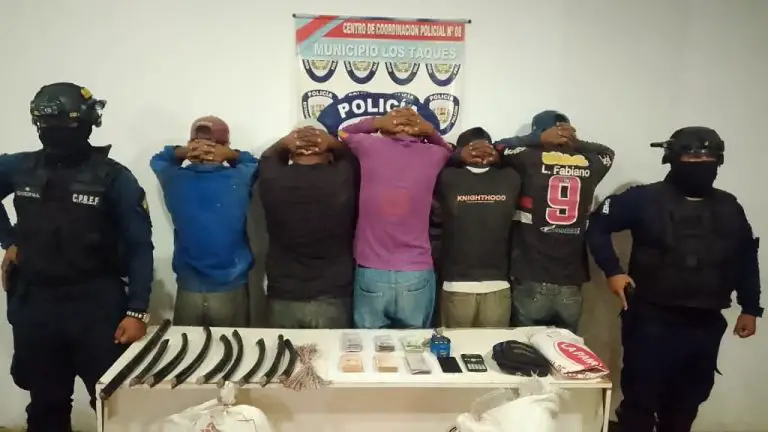 Privados de libertad por hurto material estratégico en Los Taques