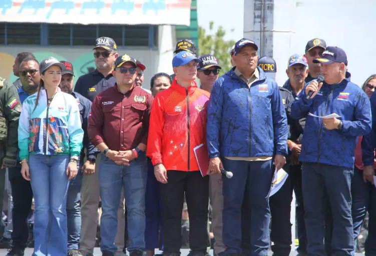 El Ministro de Interior, Justicia y Paz, Diosdado Cabello dio inicio al despliegue de seguridad Carnavales 2026 desde el estado Falcón.
