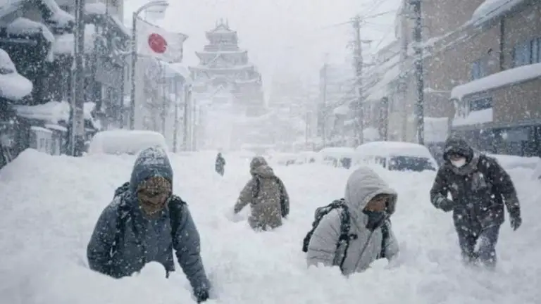 Fuertes nevadas en Japón dejan 46 fallecidos