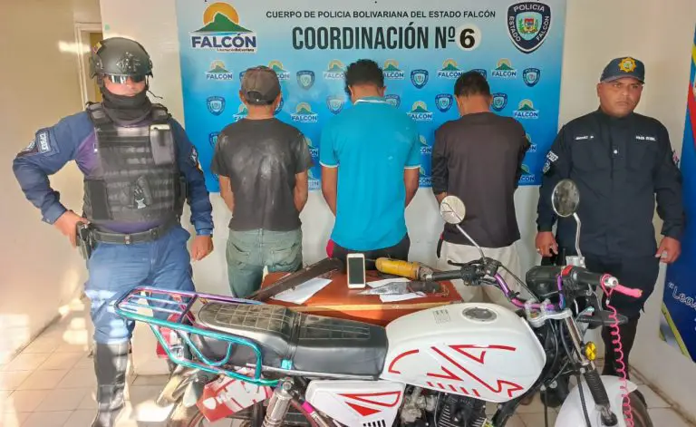 Desmantelada la banda «los Pulpos» en Pueblo Nuevo de Paraguaná