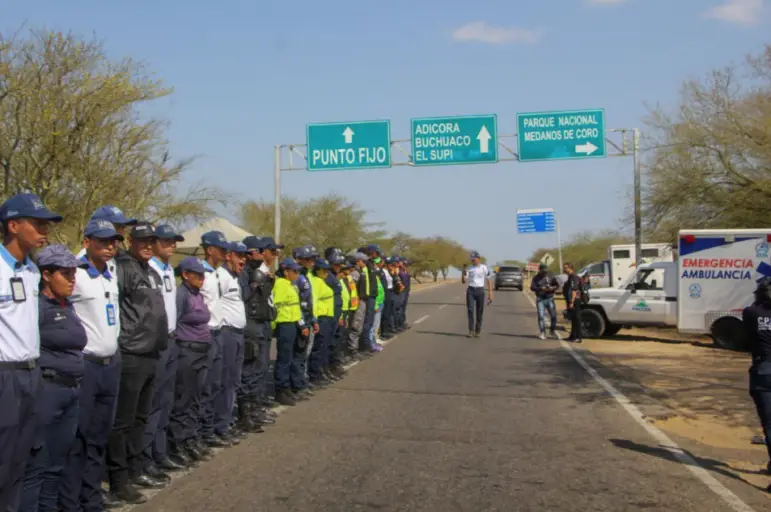 El Secretario de Seguridad Ciudadana, G/B Miguel Morales Miranda supervisó los puntos de atención al ciudadano desde el Eje central.