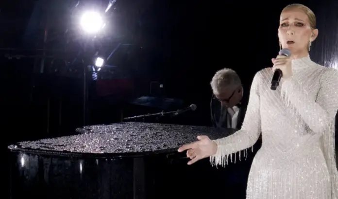 La súper estrella canadiense de la música pop, Céline Dion, intérprete de 