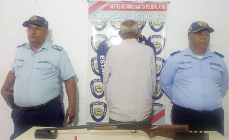 Le disparó a un hombre en Los Taques y se entregó en Polifalcón